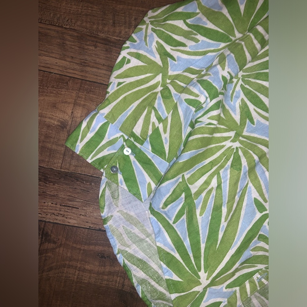 New Without Tag Sigrid Olsen Linen Palm Leaf Butt… - image 4